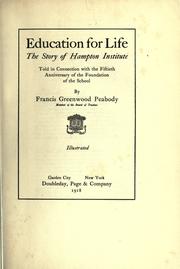 Front cover of Education for life by Francis Greenwood Peabody
