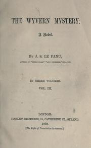 Front cover of The Wyvern mystery by Sheridan Le Fanu