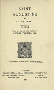 Cover of Saint Augustin by Adolphe Hatzfeld