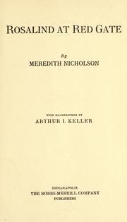 Cover of Rosalind at Red Gate by Meredith Nicholson