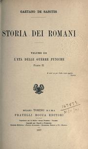 Front cover of Storia dei Romani by Gaetano de Sanctis