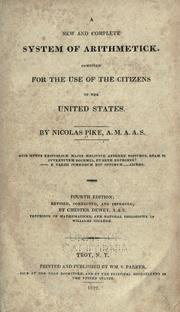 Cover of A new and complete system of arithmetick by Pike, Nicolas
