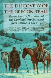 Front cover of The discovery of the Oregon trail by Stuart, Robert