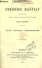 Cover of Oeuvres compl©Łetes by Frédéric Bastiat