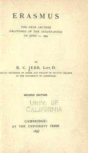 Cover of Erasmus by Richard Claverhouse Jebb