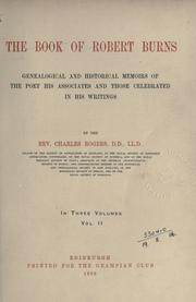 Cover of The book of Robert Burns by Charles Rogers