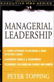 Cover of Managerial Leadership by Peter Topping