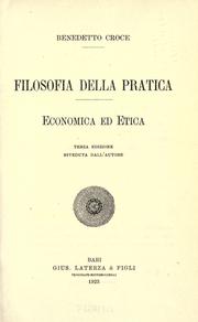 Cover of Filosofia della pratica by Benedetto Croce