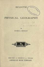 Front cover of Eclectic physical geography by Russell Hinman