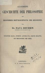 Cover of Die biblisch-mittelalterliche Philosophie by Paul Deussen