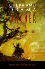 Cover of Opera & drama by Richard Wagner