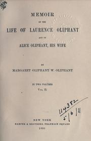 Front cover of Memoir of the life of Laurence Oliphant and of Alice Oliphant, his wife by Margaret Oliphant