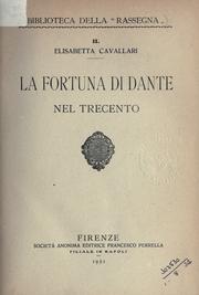 Front cover of La fortuna di Dante nel trecento by Elisabetta Cavallari