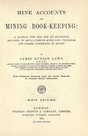 Front cover of Mine accounts and mining book-keeping by James Gunson Lawn