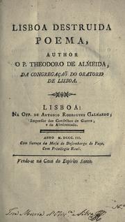 Cover of Lisboa destruida by Theodoro de Almeida