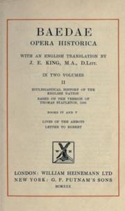 Cover of Baedae opera historica by Saint Bede the Venerable