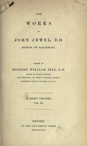 Cover of The works of John Jewel by John Jewel