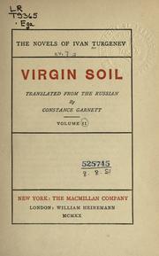 Front cover of The novels of Ivan Turgenev by Ivan Sergeevich Turgenev