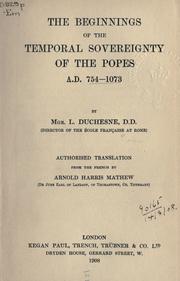 Cover of Premiers temps de l'état pontifical. by Louis Duchesne