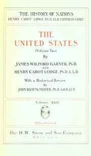 Cover of The United States by James Wilford Garner