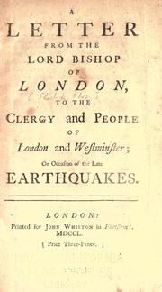 Front cover of A letter from the Lord Bishop of London by Thomas Sherlock