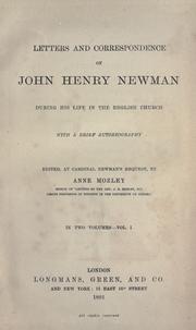 Front cover of Letters and correspondence of John Henry Newman during his life in the English church by John Henry Newman