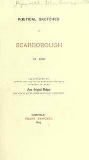 Front cover of Poetical sketches of Scarborough in 1813 by John Buonarotti Papworth
