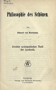 Cover of Aesthetik by Eduard von Hartmann