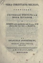 Front cover of Vera Christiana religio by Emanuel Swedenborg