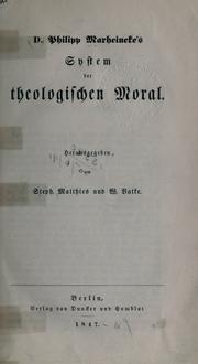 Front cover of Theologische Vorlesungen by Philipp Marheinecke