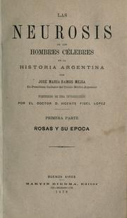 Cover of Las neurosis de los hombres celebres en la historia argentina by José M. Ramos Mejía