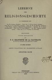 Front cover of Lehrbuch der Religionsgeschichte by P. D. Chantepie de la Saussaye