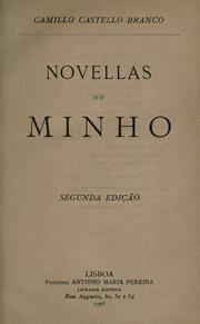 Cover of Novelas do Minho by Camilo Castelo Branco