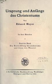 Front cover of Ursprung und Anfänge des Christentums by Eduard Meyer