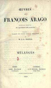 Front cover of Oeuvres complètes by Dominique François Jean Arago