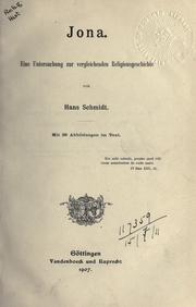 Cover of Jona by Schmidt, Hans
