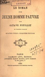 Front cover of Le roman d'un jeune homme pauvre by Feuillet, Octave