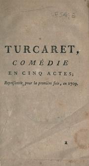 Cover of Turcaret by Alain René Le Sage