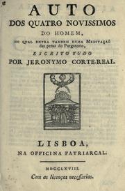 Cover of Auto dos quatro novissimos do homem by Jerónimo Corte Real
