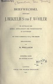 Cover of Briefwechsel zwischen J. Berzelius und F. Wöhler, im Auftrage der Königl by Jöns Jacob Berzelius