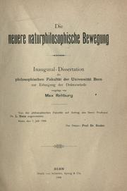 Front cover of Die neuere naturphilosophische Bewegung by Max Rehburg