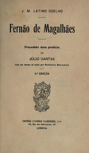 Front cover of Fernão de Magalhães by J. M. Latino Coelho
