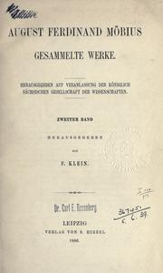 Cover of Gesammelte Werke by August Ferdinand Möbius