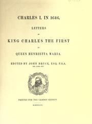 Front cover of Charles I. in 1646 by Charles I King of England