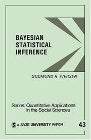 Cover of Bayesian statistical inference by Gudmund R. Iversen