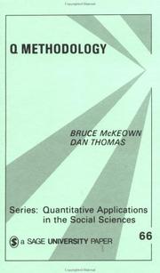 Cover of Q methodology by Bruce McKeown