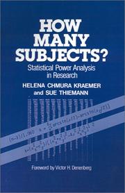 Front cover of How many subjects? by Helena Chmura Kraemer