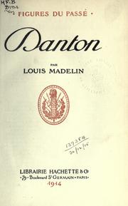 Cover of Danton by Louis Madelin