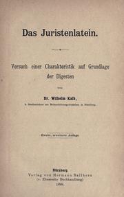Front cover of Das Juristenlatein by Wilhelm Kalb