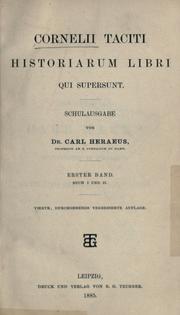 Front cover of Cornelii Taciti Historiarum libri qui supersunt by P. Cornelius Tacitus